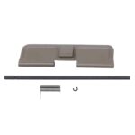 AR-15 flat dark earth dust cover assembly with hinge and spring.