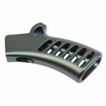 Guntec USA green anodized aluminum skeletonized grip, NY/CA compliant.