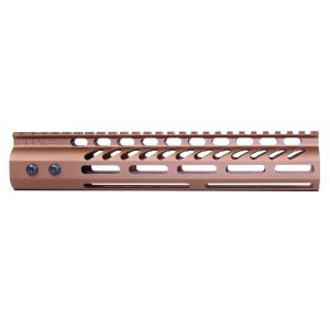 Bronze 10-inch Guntec USA M-LOK Handguard with Top Rail.