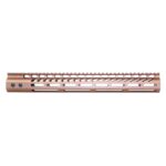 Guntec USA 15-inch bronze M-LOK free-floating handguard with top rail.