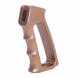 Guntec USA Gen 2 anodized bronze aluminum skeletonized pistol grip.