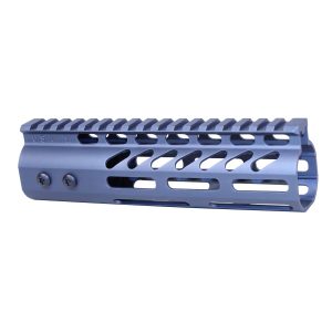 Guntec USA 7-inch M-LOK Handguard in Anodized Grey with Monolithic Rail.