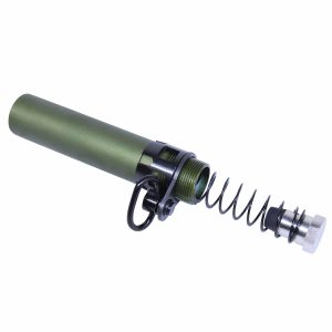 Guntec USA AR-15 Micro Pistol Buffer Tube in Anodized Olive Green.