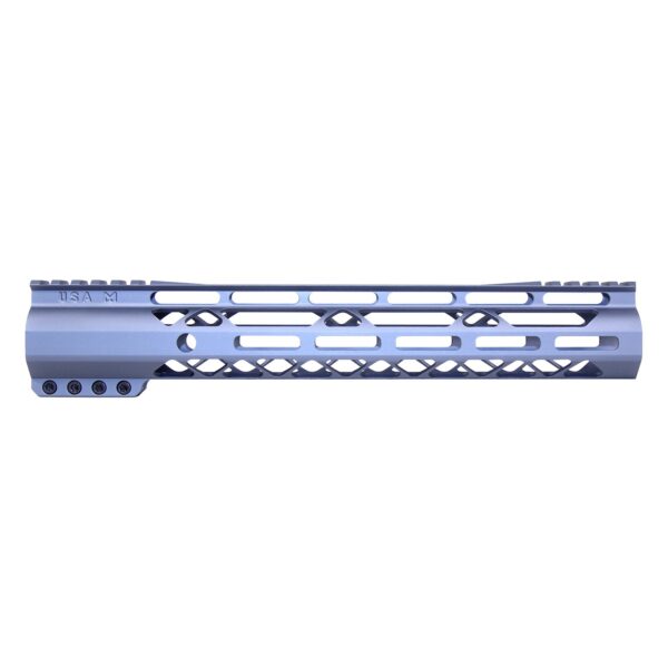 12" AIR-LOK Series M-LOK Compression Free Floating Handguard With Monolithic Top Rail (Gen 2) (Anodized Grey)