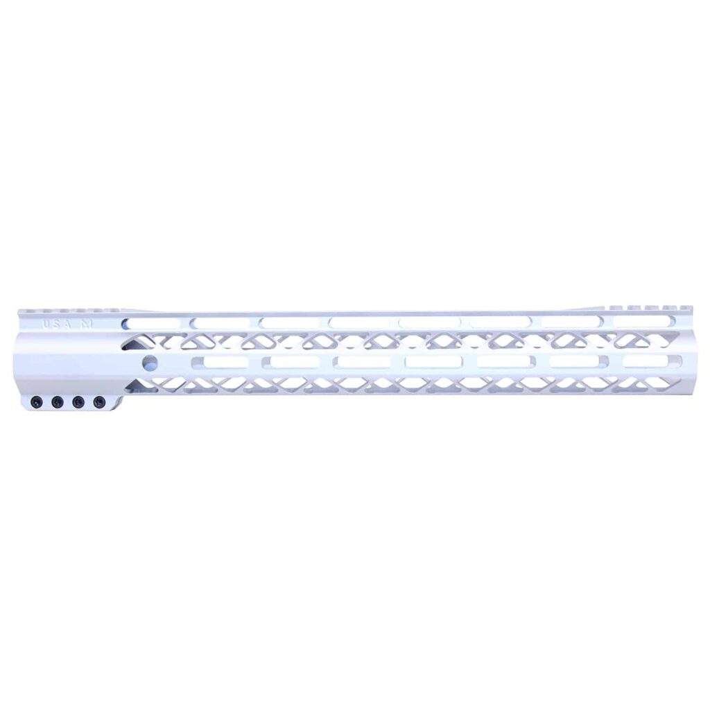 15" AIR-LOK Series M-LOK Compression Free Floating Handguard With Monolithic Top Rail (Gen 2) (Anodized Clear)