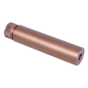 AR-15 5.5-inch Fake Suppressor in Anodized Bronze Finish.