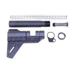 AR .308 Cal Micro Breach Pistol Brace Kit with buffer assembly components.