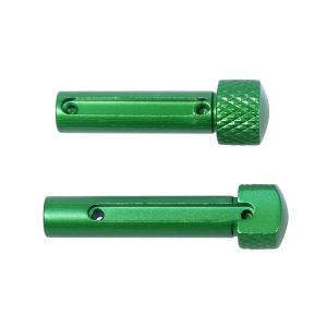 AR 5.56 Extended Takedown Pin Set, Gen 2, Anodized Irish Green.