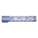 Guntec USA 12-inch grey M-LOK handguard with top rail and lightweight design.