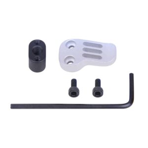 AR-15 Extended Mag Catch Paddle Release kit with tools and screws.