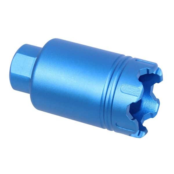 AR-15 Micro 'Trident' Flash Can With Glass Breaker (Anodized Blue)