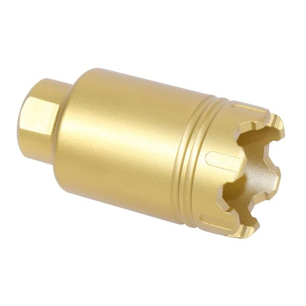 AR-15 Micro 'Trident' Flash Can With Glass Breaker (Anodized Gold)