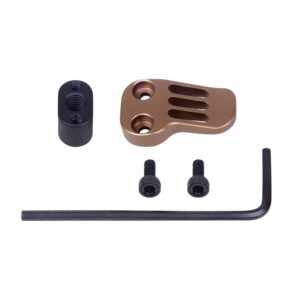 AR-15 / AR .308 Extended Mag Catch Paddle Release in Anodized Bronze.