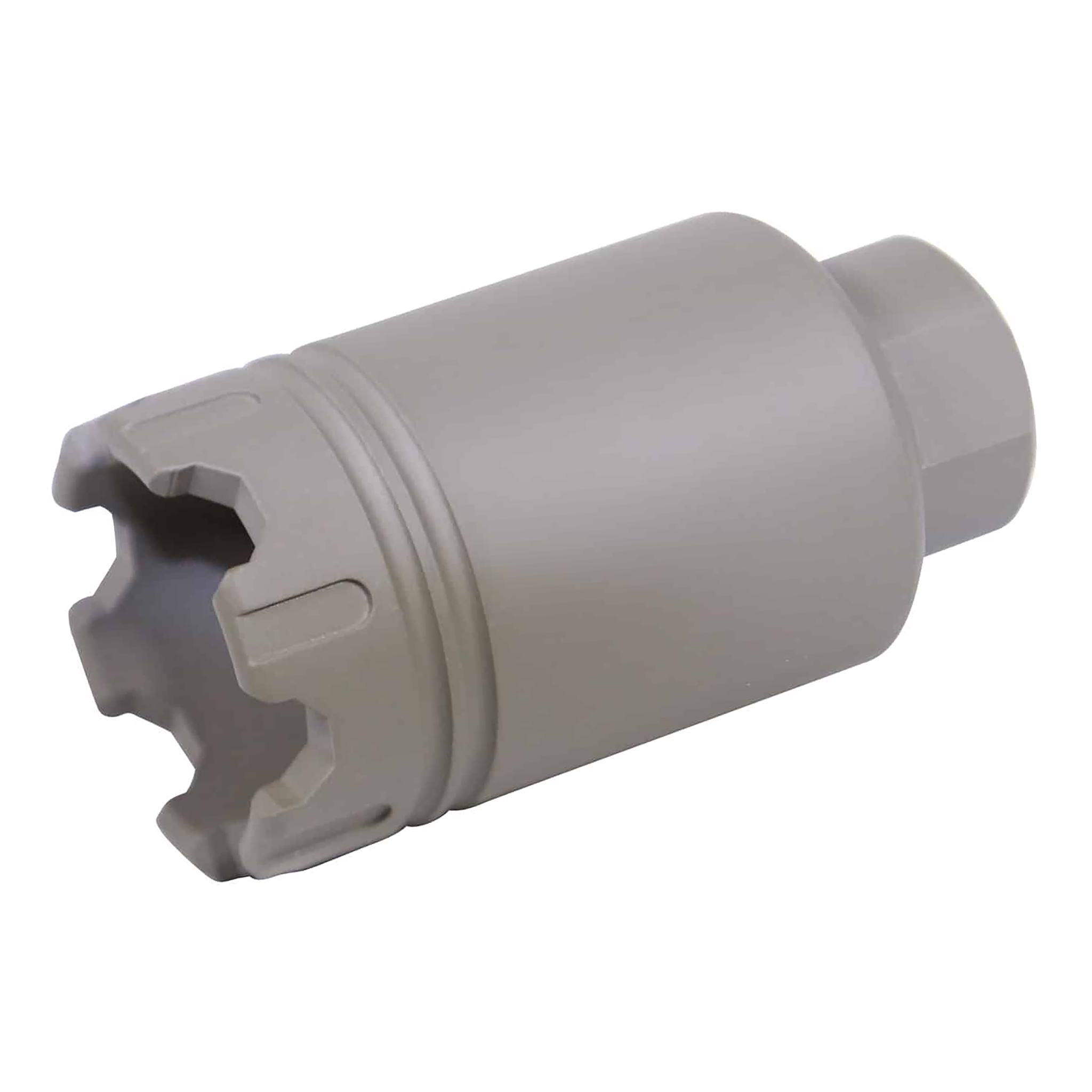 ar-15-trident-flash-can-fde AR-15 Micro 'Trident' Flash Can With Glass Breaker (Flat Dark Earth) - Image 1