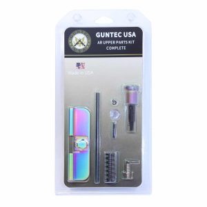 Guntec USA AR-15 Upper Parts Kit with Rainbow PVD Coating.