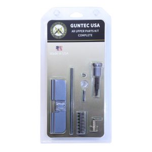 Guntec USA AR-15 Upper Parts Kit, Gen 3 Dust Cover, Anodized Grey.