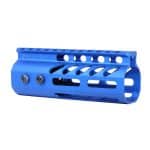 5" Ultra Lightweight Thin M-LOK Free Floating Handguard With Monolithic Top Rail (Anodized Blue)
