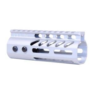 5" Ultra Lightweight Thin M-LOK Free Floating Handguard With Monolithic Top Rail (Anodized Clear)
