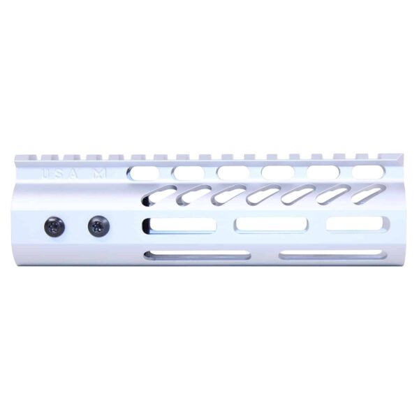 6.75" ULtra Lightweight Thin M-LOK Free Floating Handguard With Monolithic Top Rail (Anodized Clear)