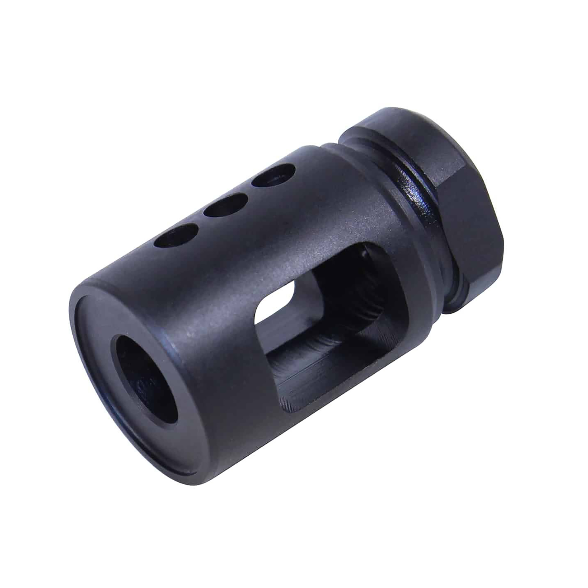ar-308-muzzle-brake-black-nitride-matte-steel AR .308 Cal Micro Comp Steel Compensator (Nitride) - Image 1