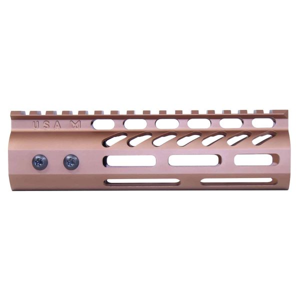 Bronze 6.75 Guntec USA M-LOK Handguard with Monolithic Top Rail.