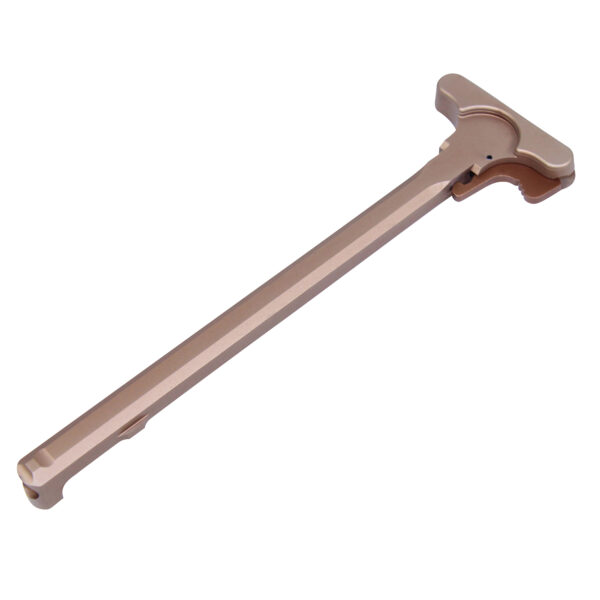 Rose gold modern hammer with a sleek, curved design for specialized use.