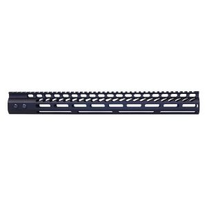 16.5" Ultra Lightweight Thin M-LOK System Free Floating Handguard With Monolithic Top Rail (Anodized Black)
