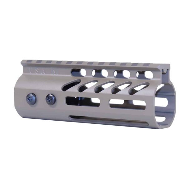 5" Ultra Lightweight Thin M-LOK Free Floating Handguard With Monolithic Top Rail (Flat Dark Earth)