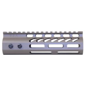 Guntec USA 6.75 M-LOK Handguard with Top Rail in Flat Dark Earth.