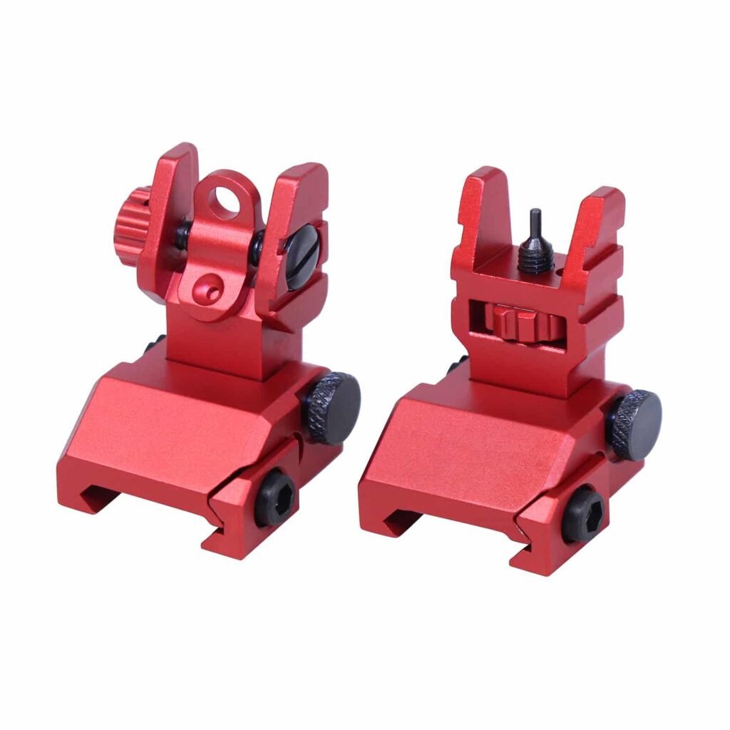 Rapid Acquisition Precision Sights Anodized Red for Flattop Receivers