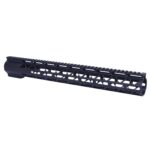 16.5" AIR-LOK Series M-LOK Compression Free Floating Handguard With Monolithic Top Rail (.308 Cal) (Anodized Black)