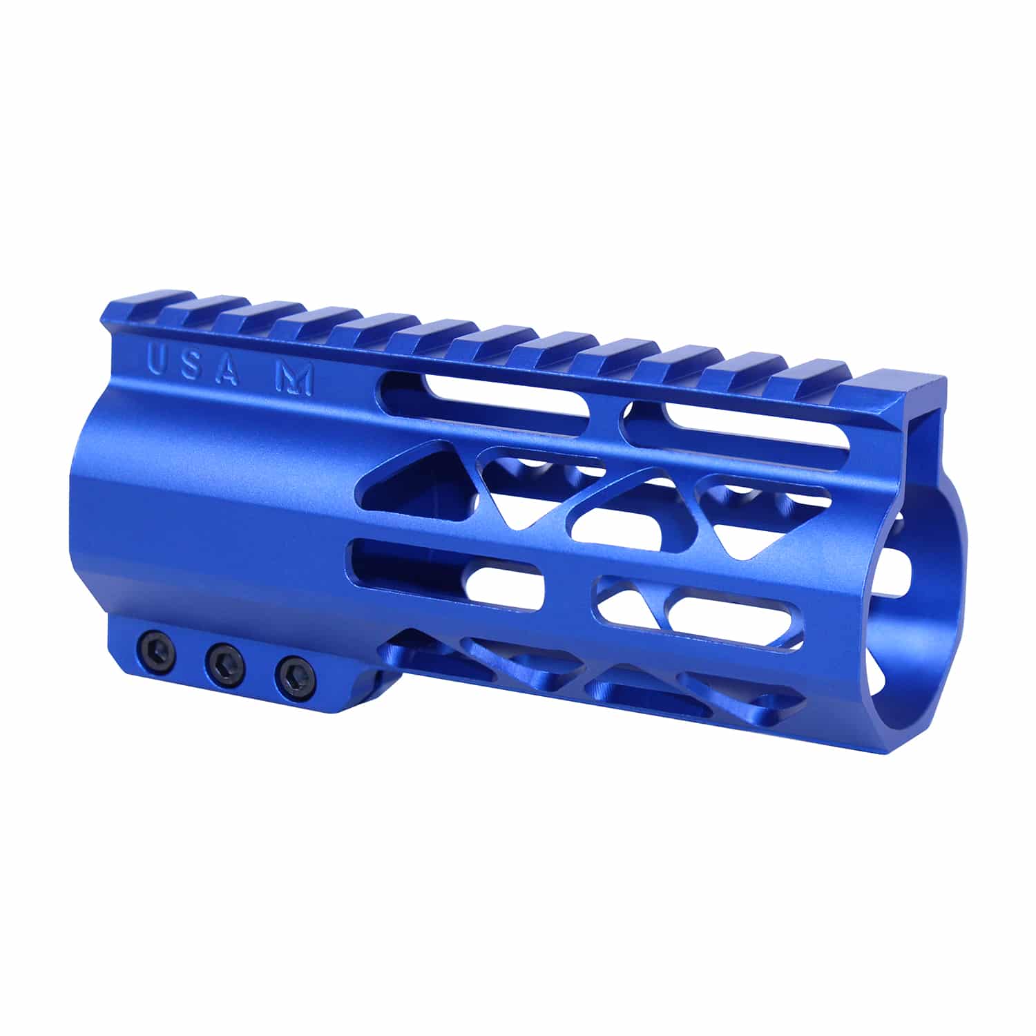 5" AIR-LOK Series M-LOK Compression Free Floating Handguard With Monolithic Top Rail (Anodized Blue)