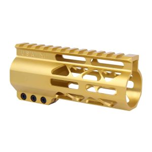 Gold 5 Guntec M-LOK Free Floating Handguard with Top Rail.