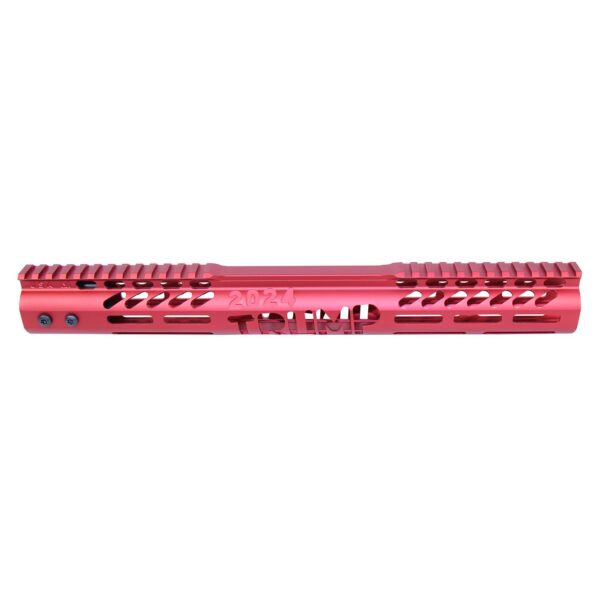 15" "Trump Series" Limited Edition M-LOK System Free Floating Handguard With Monolithic Top Rail (Anodized Red)