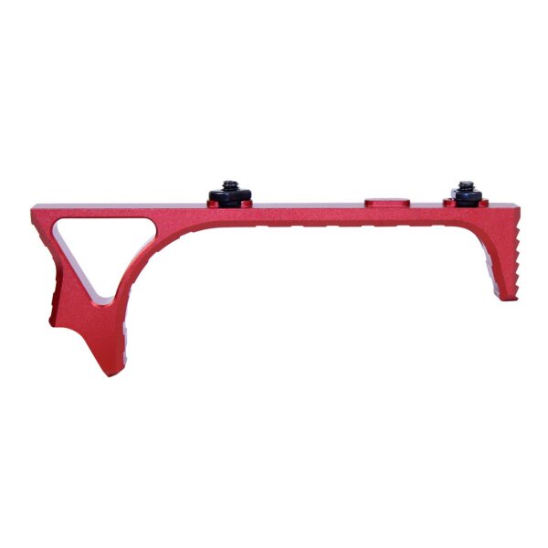 Ultralight Skeletonized Angled Grip For M-LOK (Anodized Red)