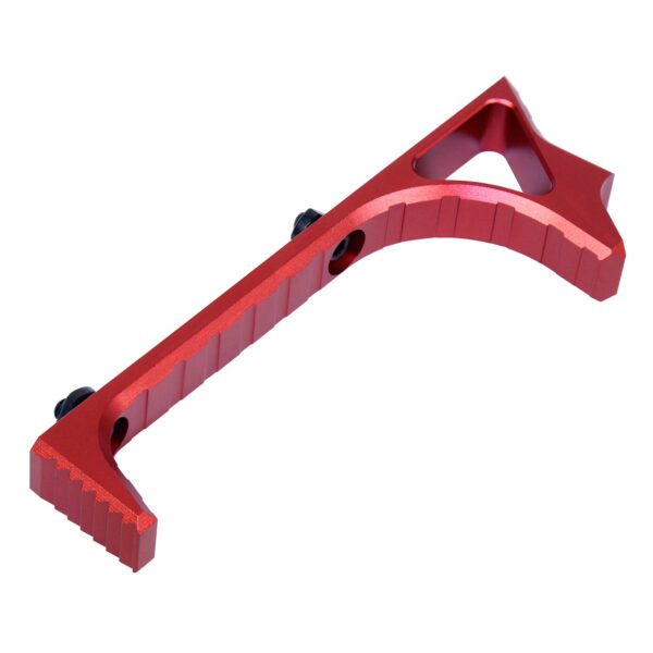 Ultralight Skeletonized Angled Grip For M-LOK (Anodized Red)