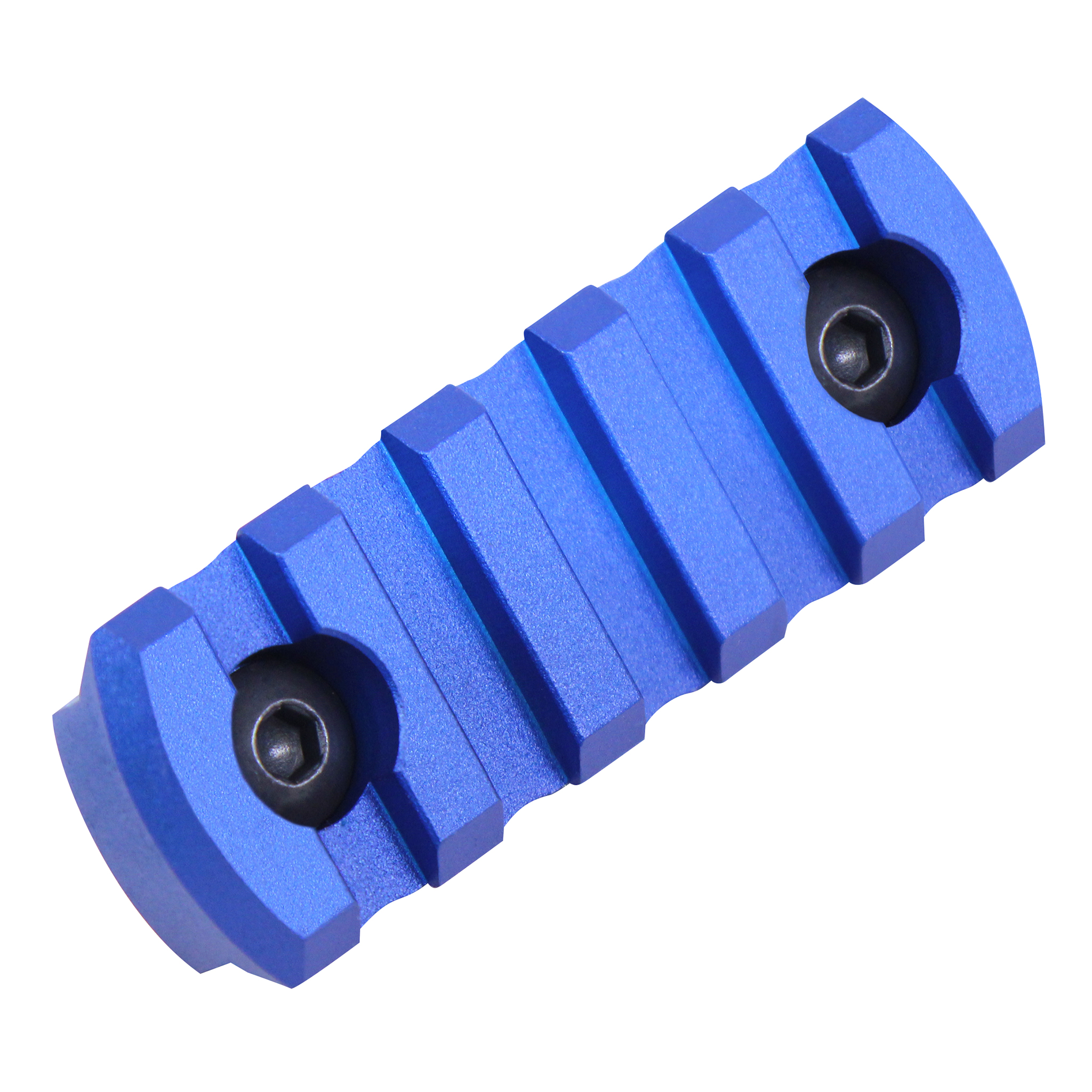 MLK-RAIL-225-BLUE_Angled_TT 2.25" Removable M-LOK Accessory Rail (Anodized Blue) - Image 1
