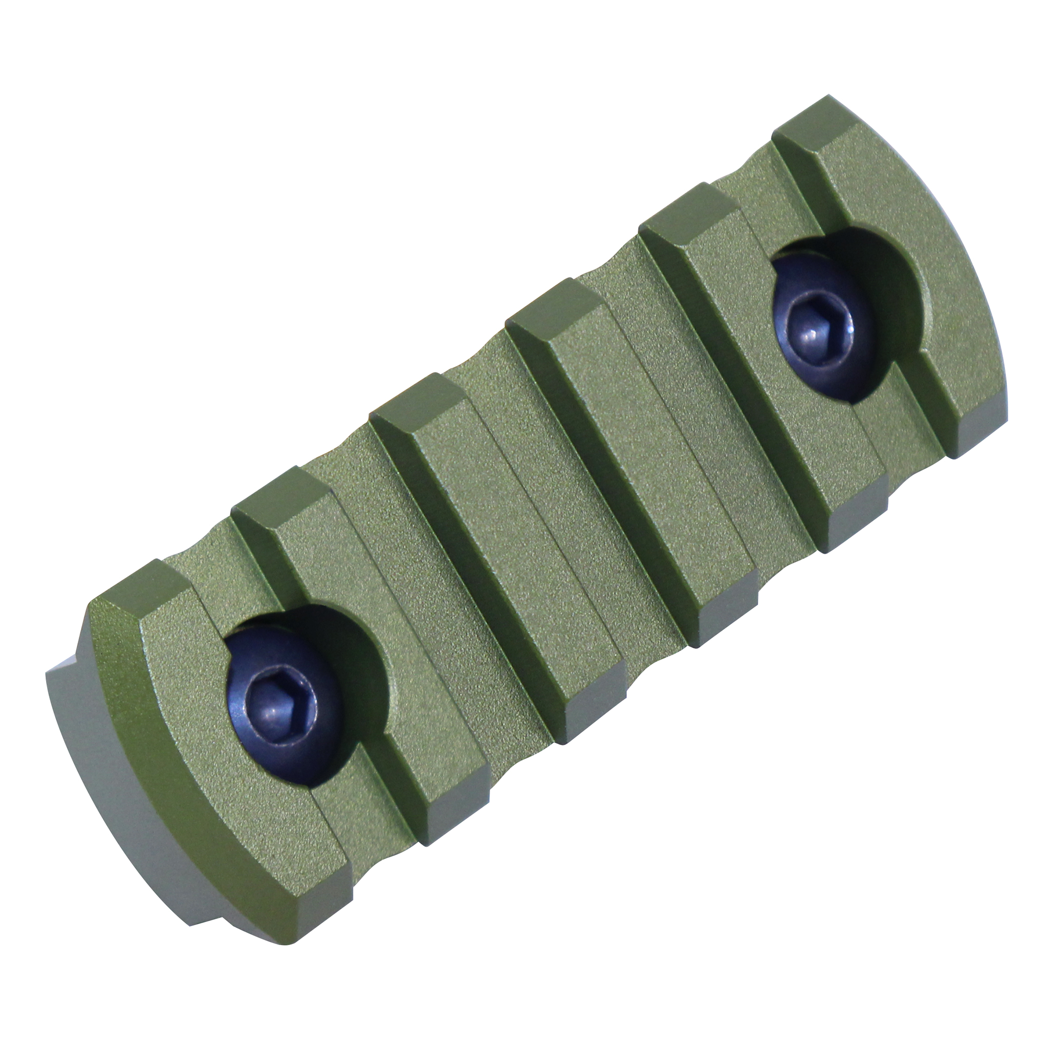 MLK-RAIL-225-GREEN_Angled_TT 2.25" Removable M-LOK Accessory Rail (Anodized Green) - Image 1