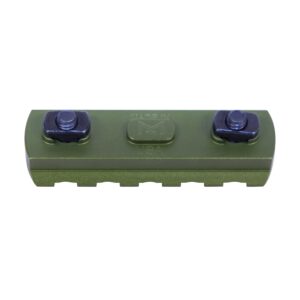 Guntec USA green 2.25-inch removable M-LOK accessory rail with dual knobs.