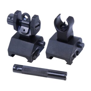 Guntec USA GT-TIPS Black Iron Rifle Sights with Adjustment Tool.