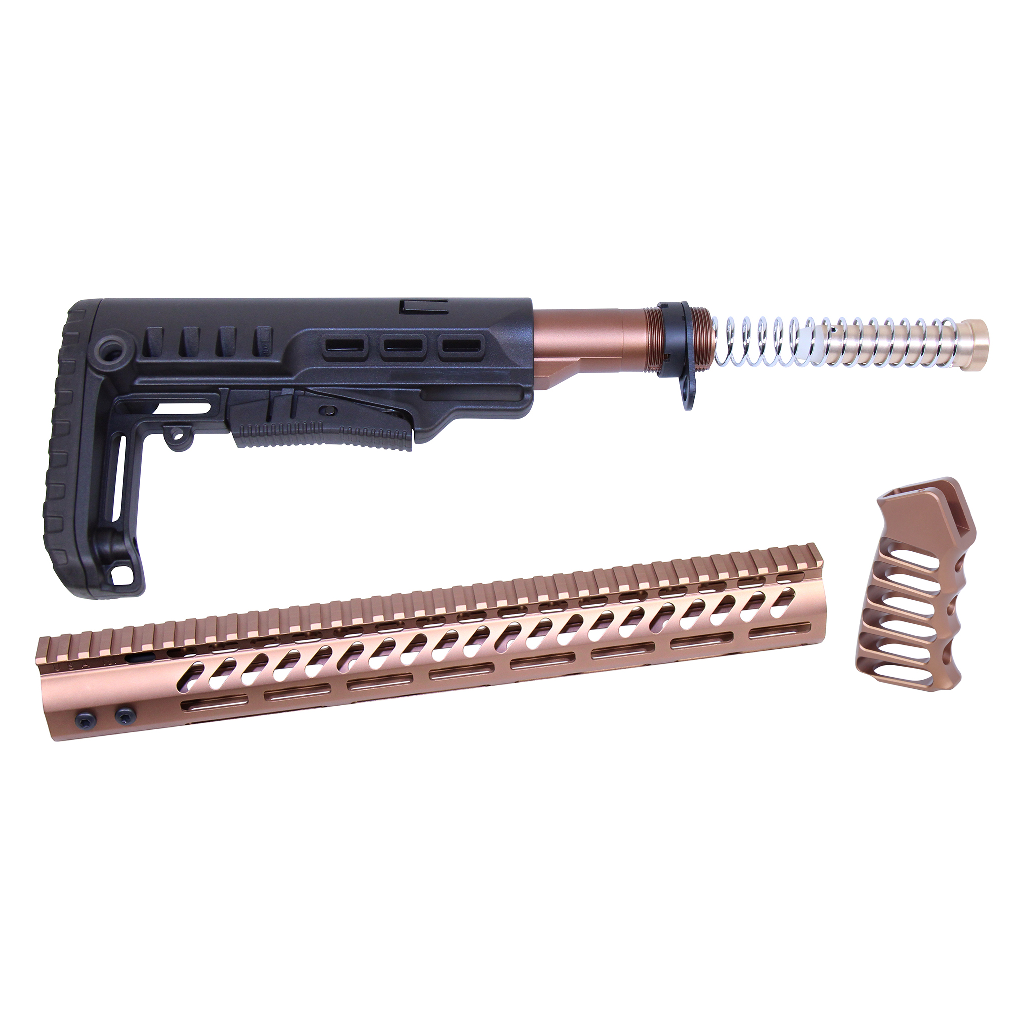 ULTRA-SET-BRZ_TT AR-15 Ultralight Series Complete Furniture Set (Anodized Bronze) - Image 1