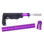 AR-15 Ultralight Series Complete Furniture Set (Anodized Purple)