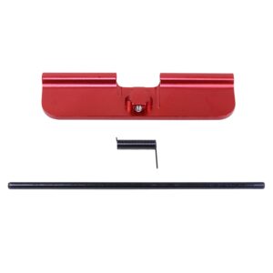 Guntec USA AR-10 LR-308 Red Anodized Ejection Port Dust Cover.