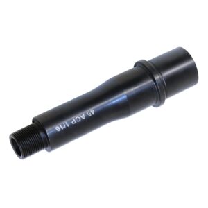 Guntec USA 4.5 inch 45 ACP barrel adapter with durable black finish.