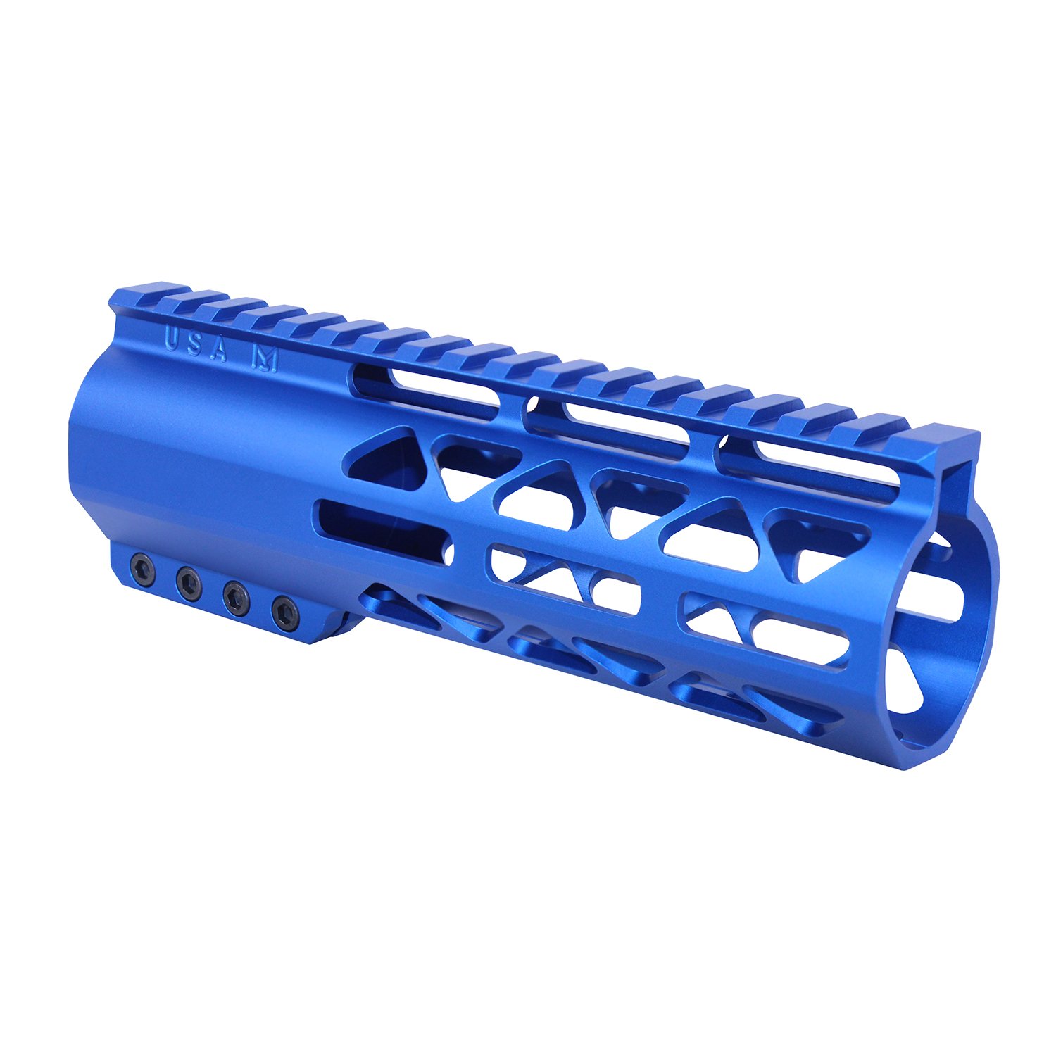 7" AIR-LOK Series M-LOK Compression Free Floating Handguard With Monolithic Top Rail (.308 Cal) (Anodized Blue)
