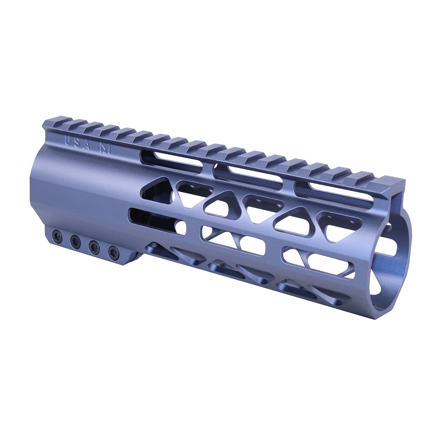 7" AIR-LOK Series M-LOK Compression Free Floating Handguard With Monolithic Top Rail (.308 Cal) (Anodized Grey)
