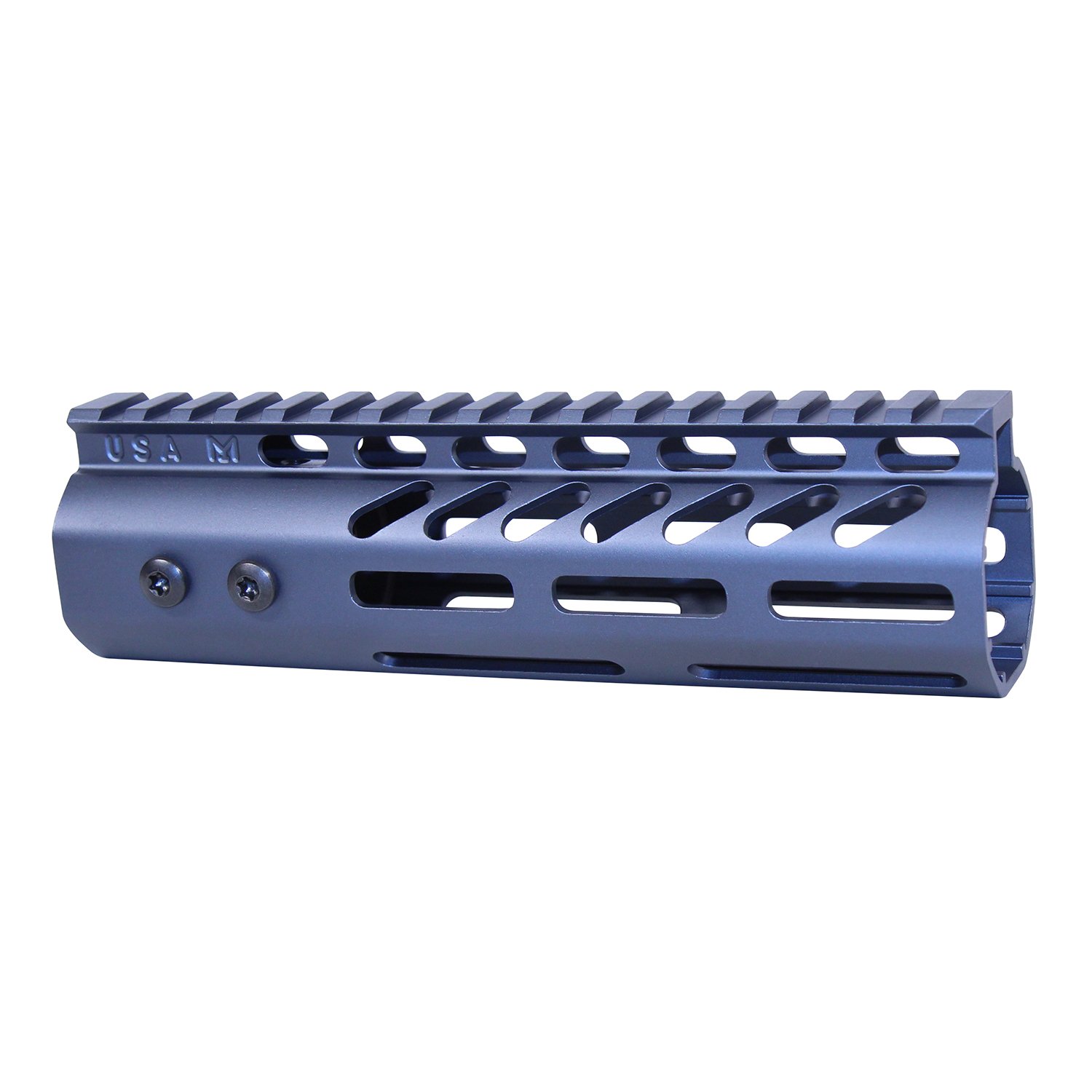 7" Ultra Lightweight Thin M-LOK System Free Floating Handguard With Monolithic Top Rail (.308 Cal) (Anodized Grey)