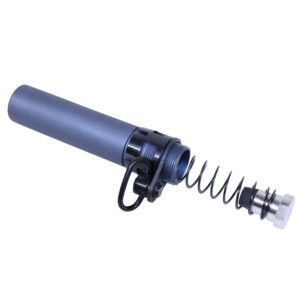 Guntec USA AR-15 Grey Buffer Tube with Spring and Buffer Attachment.