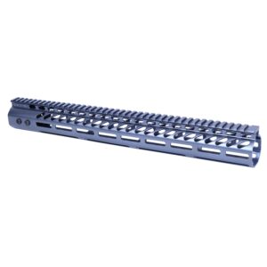 Guntec 16.5-inch M-LOK Free Floating Handguard in Anodized Grey for .308 Cal Rifles.