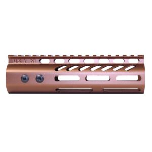 Bronze 7-inch Free Floating M-LOK Handguard with Monolithic Rail for .308 Caliber.